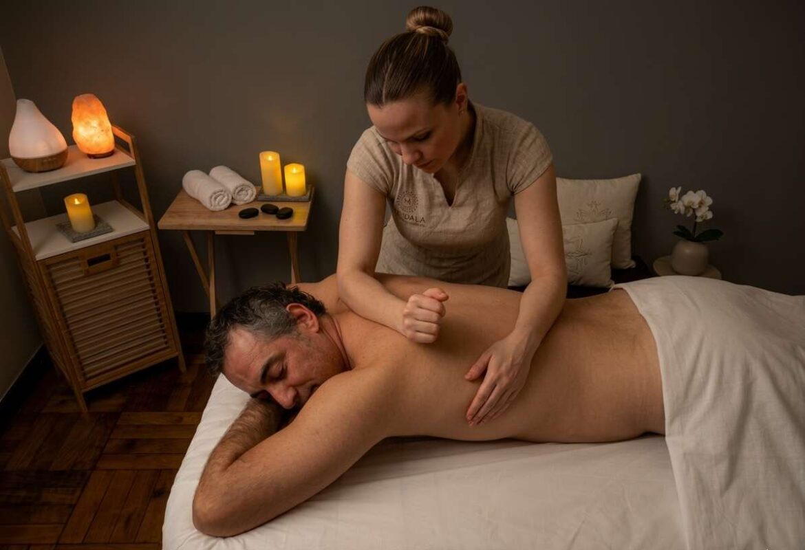 Masaje de relajación con descontracturante de espalda