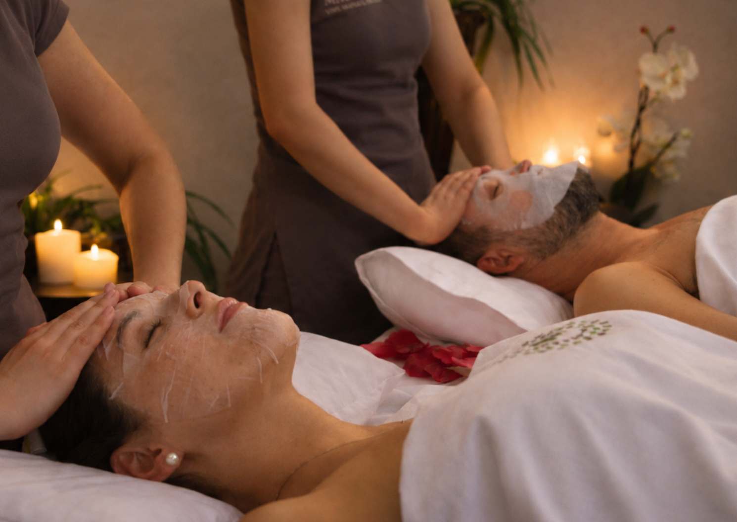 Spa de lujo para dos, facial y masajes